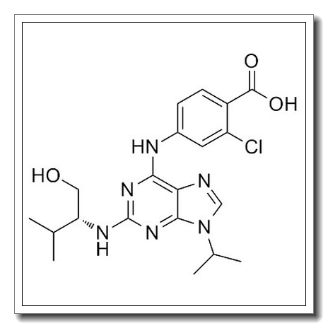 Purvalanol B,(2R)-2-[[6-[(3-Chloro-4-carboxyphenyl)amino]-9-(1-methylethyl)-9H-purin-2-yl]amino]-3-methyl-1-butanol CAS 212844-54-7