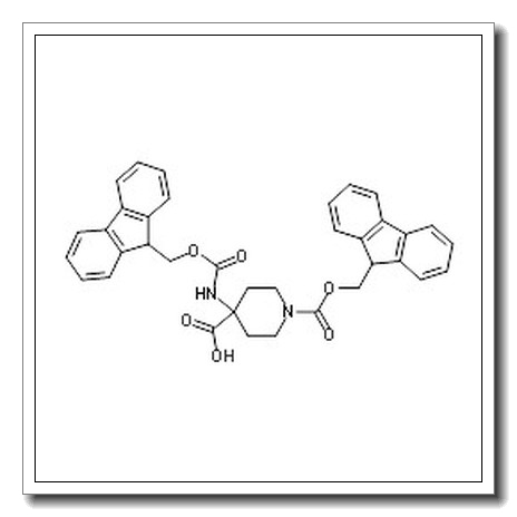 1-(9H-fluoren-9-ylmethoxycarbonyl)-4-(9H-fluoren-9-ylmethoxycarbonylamino)piperidine-4-carboxylic acid CAS 252029-00-8