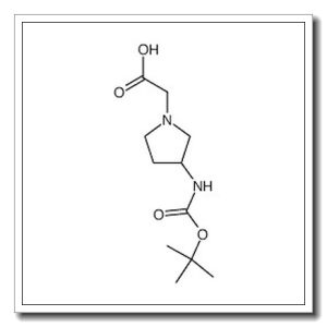 [3-(N-tert-butoxycarbonyl)aminopyrrolidin-1-yl]acetic acid