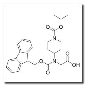 2-[9H-fluoren-9-ylmethoxycarbonyl-[1-[(2-methylpropan-2-yl)oxycarbonyl]piperidin-4-yl]amino]acetic acid