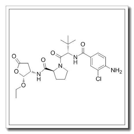 N-(4-Amino-3-chlorobenzoyl)-3-methyl-L-valyl-N-[(2R,3S)-2-ethoxy- 5-oxotetrahydro-3-furanyl]-L-prolinamide CAS 273404-37-8