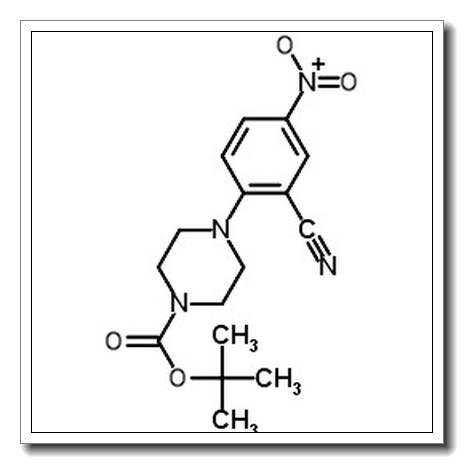 tert-butyl 4-(2-cyano-4-nitrophenyl)piperazine-1-carboxylate CAS 288251-87-6