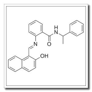 2-[(2-羟基萘-1-基亚甲基)氨基]-n-(1-苯乙基)苯甲酰胺