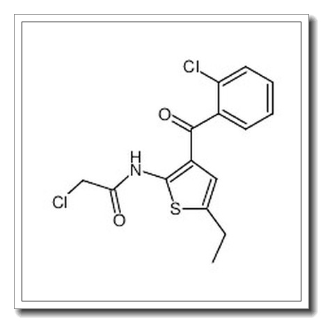 [2-(2-chloro-acetylamino)-5-ethyl-thiophen-3-yl]-(2-chloro-phenyl)-methanone CAS 50508-89-9