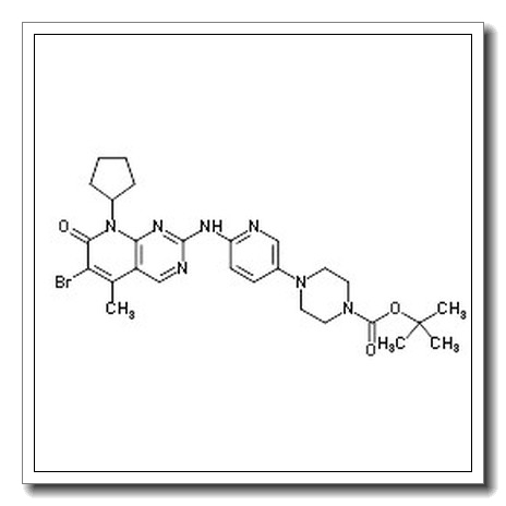 tert-butyl 4-[6-[(6-bromo-8-cyclopentyl-5-methyl-7-oxopyrido[2,3-d]pyrimidin-2-yl)amino]pyridin-3-yl]piperazine-1-carboxylate CAS 571188-82-4