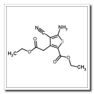 5-氨基-4-氰基-3-(2-乙氧基羰甲基)噻吩-2-羧酸乙酯
