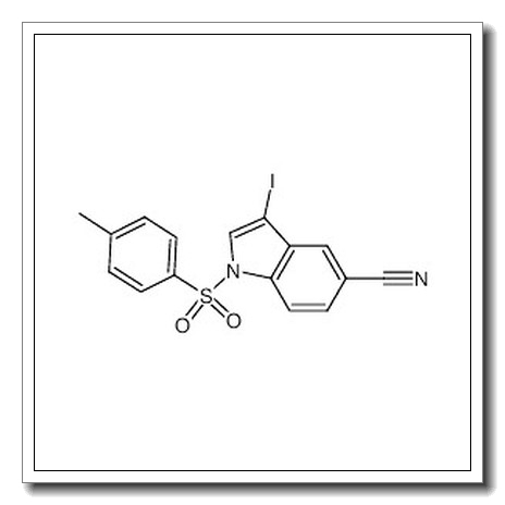 3-iodo-1-tosyl-1H-indole-5-carbonitrile CAS 676273-39-5