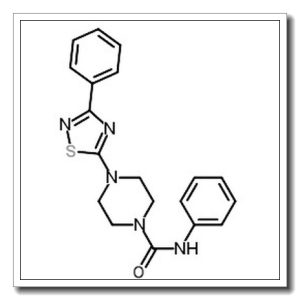 N-phenyl-4-(3-phenyl-1,2,4-thiadiazol-5-yl)piperazine-1-carboxamide