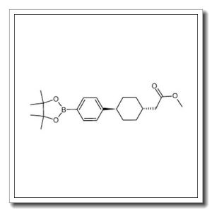 methyl 2-((1r,4r)-4-(4-(4,4,5,5-tetramethyl-1,3,2-dioxaborolan-2-yl)phenyl)cyclohexyl)acetate