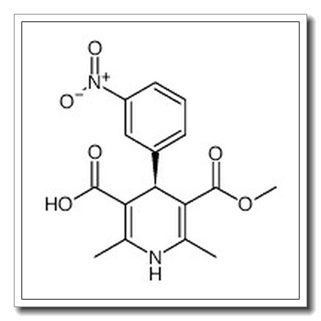 (4R)-5-methoxycarbonyl-2,6-dimethyl-4-(3-nitrophenyl)-1,4-dihydropyridine-3-carboxylic acid CAS 76093-33-9