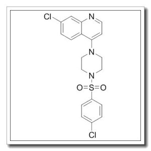 7-氯-4-[4-[(4-氯苯基)磺酰基]-1-哌嗪基]喹啉