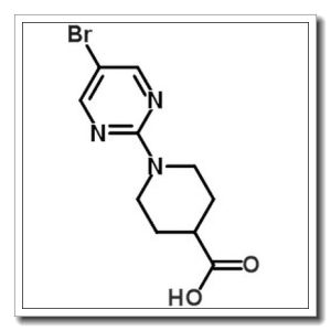1-(5-溴嘧啶-2-基)哌啶-4-羧酸
