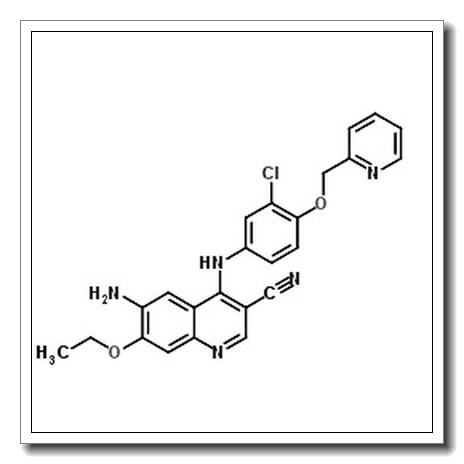 6-amino-4-[3-chloro-4-(pyridin-2-ylmethoxy)anilino]-7-ethoxyquinoline-3-carbonitrile CAS 848139-78-6