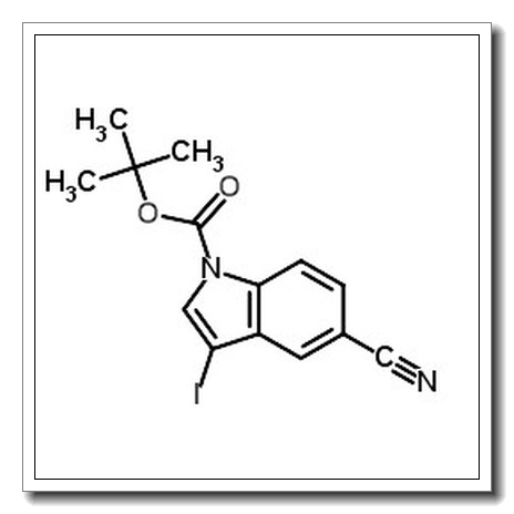 1-BOC-5-氰基-3-碘吲哚