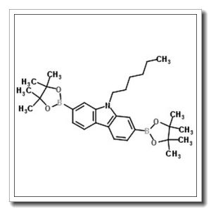 9-己基-2,7-双(4,4,5,5-四甲基-1,3,2-二氧硼杂环戊烷-2-基)-9H-咔唑