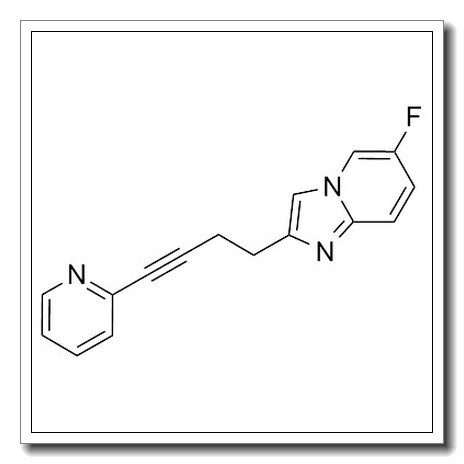 6-氟-2-[4-(吡啶-2-基)-3-丁炔基]咪唑并[1,2-A]吡啶