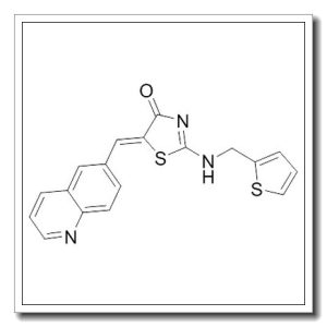 2-[[(噻吩-2-基)甲基]氨基]-5-[1-(喹啉-6-基)甲-(Z)-亚基]噻唑-4-酮