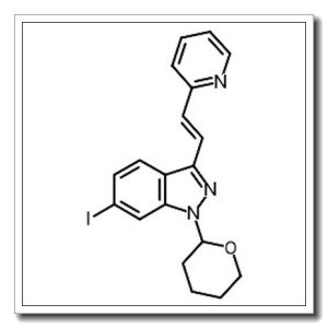 (E)-6-碘-3-[2-(吡啶-2-基)乙烯基]-1-(四氢-2H-吡喃-2-基)-1H-吲唑