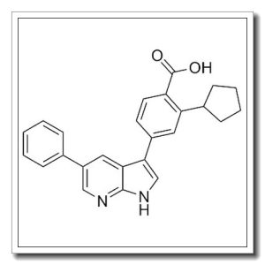 2-环戊基-4-(5-苯基-1H-吡咯并[2,3-B]吡啶-3-基)苯甲酸