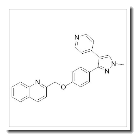 Quinoline, 2-[[4-[1-methyl-4-(4-pyridinyl)-1H-pyrazol-3-yl]phenoxy]methyl] CAS 898562-94-2