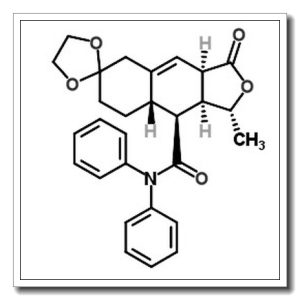 (1’R,3a’R,8a’S,9’S,9a’S)-1′-Methyl-3′-oxo-N,N-diphenyl-1′,3a’,5′,7′,8′,8a’,9′,9a’-octahydro-3’H-spiro[1,3-dioxolane-2,6′-naphtho[2,3-c]furan]-9′-carboxamide