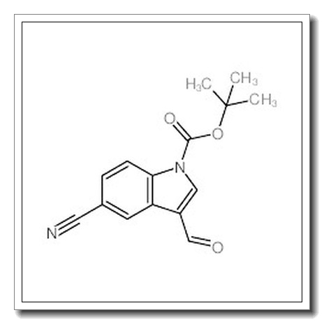1-Boc-5-氰基-3-甲酰基吲哚