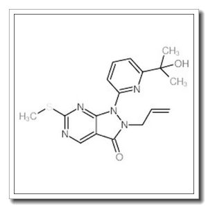 1,2-二氢-1-[6-(1-羟基-1-甲基乙基)-2-吡啶]-6-(甲基硫代)-2-(2-丙烯-1-基)-3H-吡唑并[3,4-d]嘧啶-3-酮
