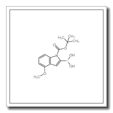 [4-methoxy-1-[(2-methylpropan-2-yl)oxycarbonyl]indol-2-yl]boronic acid CAS 1000068-23-4