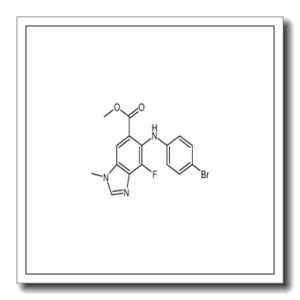 methyl 6-(4-bromoanilino)-7-fluoro-3-methylbenzimidazole-5-carboxylate