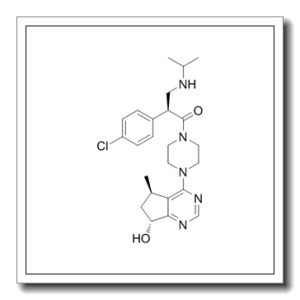 (2S)-2-(4-氯苯基)-1-[4-[(5R,7R)-6,7-二氢-7-羟基-5-甲基-5H-环戊并嘧啶-4-基]-1-哌嗪基]-3-[(1-甲基乙基)氨基]-1-丙酮