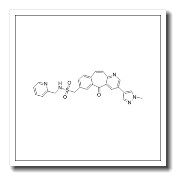 1-[2-(1-methylpyrazol-4-yl)-11-oxobenzo[1,2]cyclohepta[2,4-b]pyridin-9-yl]-N-(pyridin-2-ylmethyl)methanesulfonamide CAS 1001917-37-8