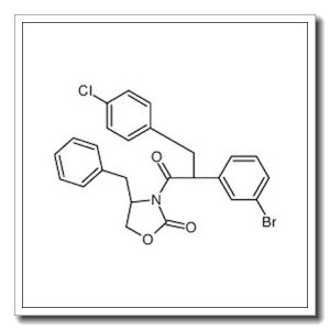 (4S)-4-benzyl-3-[(2S)-2-(3-bromophenyl)-3-(4-chlorophenyl)propano yl]oxazolidin-2-one