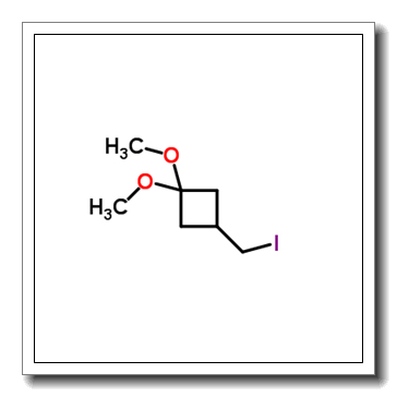 3-(iodomethyl)-1,1-dimethoxycyclobutane CAS 1003013-83-9
