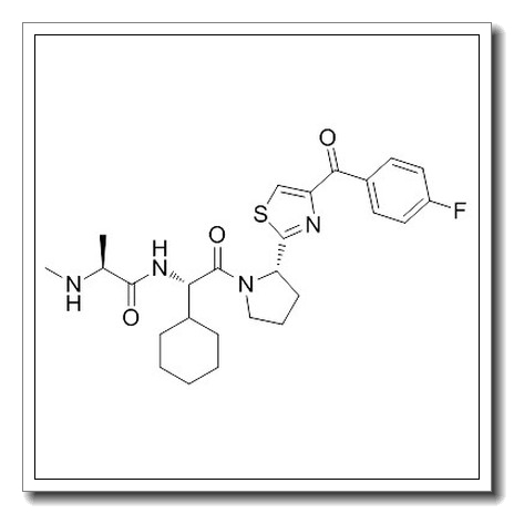 N-[(1S)-1-Cyclohexyl-2-{(2S)-2-[4-(4-fluorobenzoyl)-1,3-thiazol-2-yl]-1-pyrrolidinyl}-2-oxoethyl]-N2-methylalaninamide CAS 1005342-46-0 