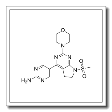 5-(7-methylsulfonyl-2-morpholin-4-yl-5,6-dihydropyrrolo[2,3-d]pyrimidin-4-yl)pyrimidin-2-amine CAS 1007207-67-1