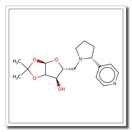 5-Deoxy-1,2-O-isopropylidene-5-[(2R-pyridin-4-yl-pyrrolidine)-1-yl]-a-D-xylofuranose