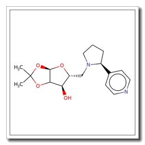 5-Deoxy-1,2-O-isopropylidene-5-[(2S-pyridin-4-yl-pyrrolidine)-1-yl]-a-D-xylofuranose