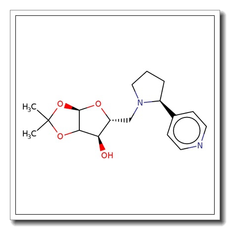 5-Deoxy-1,2-O-isopropylidene-5-[(2S-pyridin-4-yl-pyrrolidine)-1-yl]-a-D-xylofuranose