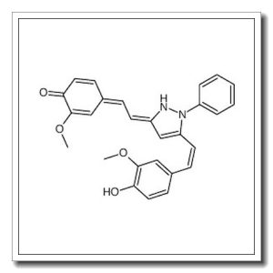 (4E)-4-[(2E)-2-[3-[(E)-2-(4-hydroxy-3-methoxyphenyl)ethenyl]-2-phenyl-1H-pyrazol-5-ylidene]ethylidene]-2-methoxycyclohexa-2,5-dien-1-one