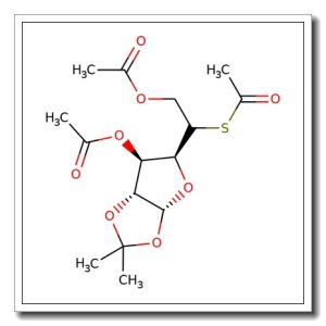 3,6-Di-O-acetyl-5-S-acetyl-5-deoxy-1,2-O-isopropylidene-α-D-glucofuranose