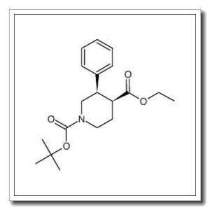 顺式-N-BOC-3-苯基哌啶-4-甲酸乙酯