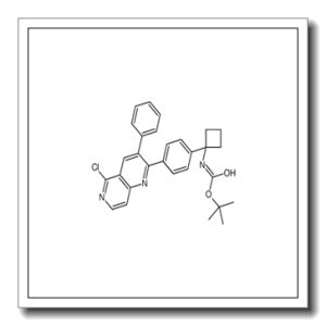 1-(4-(5-氯-3-苯基-1,6-萘啶-2-基)苯基)环丁基氨基甲酸叔丁酯