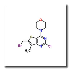 6-(Bromomethyl)-2-chloro-7-methyl-4-(4-morpholinyl)thieno[3,2-d]pyrimidine