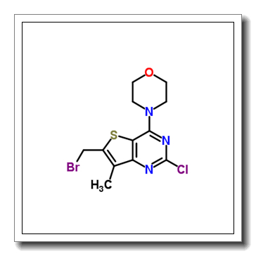 6-(Bromomethyl)-2-chloro-7-methyl-4-(4-morpholinyl)thieno[3,2-d]pyrimidine