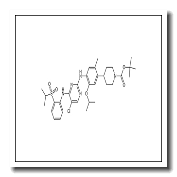 4-(4-{5-chloro-4-[2-(propane-2-sulfonyl)phenylamino]pyrimidin-2-ylamino}-5-isopropoxy-2-methylphenyl)piperidine-1-carboxylic acid tert-butyl ester CAS 1032903-64-2