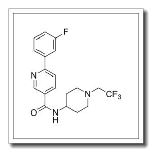 6-(3-氟苯基)-N-[1-(2,2,2-三氟乙基)-4-哌啶基]-3-吡啶羧酰胺