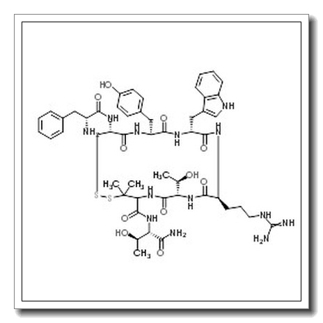 D-PHE-CYS-TYR-D-TRP-ARG-THR-PEN-THR-NH2(DISULFIDE BRIDGE:CYS2-PEN7)