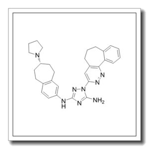 1-(6,7-二氢-5H-苯并[6,7]环庚烷并[1,2-C]哒嗪-3-基)-N3-[(7S)-6,7,8,9-四氢-7-(1-吡咯烷基)-5H-苯并环庚烯-2-基]-1H-1,2,4-三唑-3,5-二胺