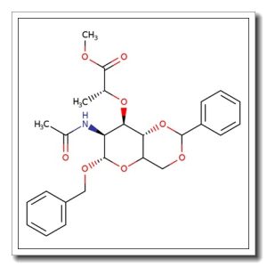 Benzyl 2-acetamido-4,6-O-benzylidene-2-deoxy-a-D-muramic acid methyl ester