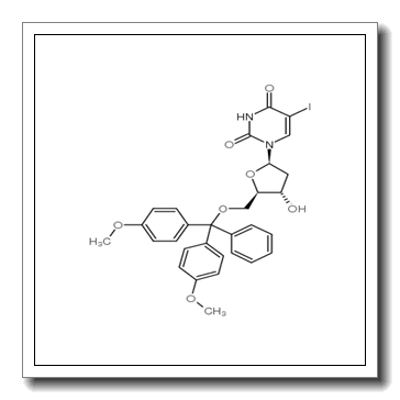 1-[(2R,4S,5R)-5-[[bis(4-methoxyphenyl)-phenylmethoxy]methyl]-4-hydroxyoxolan-2-yl]-5-iodopyrimidine-2,4-dione CAS 104375-88-4